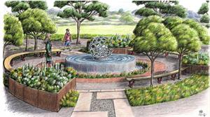 1804 Tatton Garden artist impression by Graham Andrews (DAME Studios)